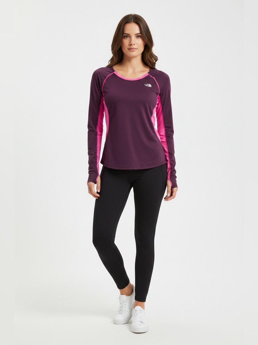 The North Face ‘Flash Dry’ Long Sleeve Top // Purple // Medium